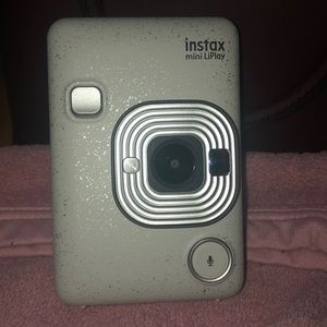 Instax Mini LiPlay. In the color white.
